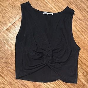 Zara black croptop